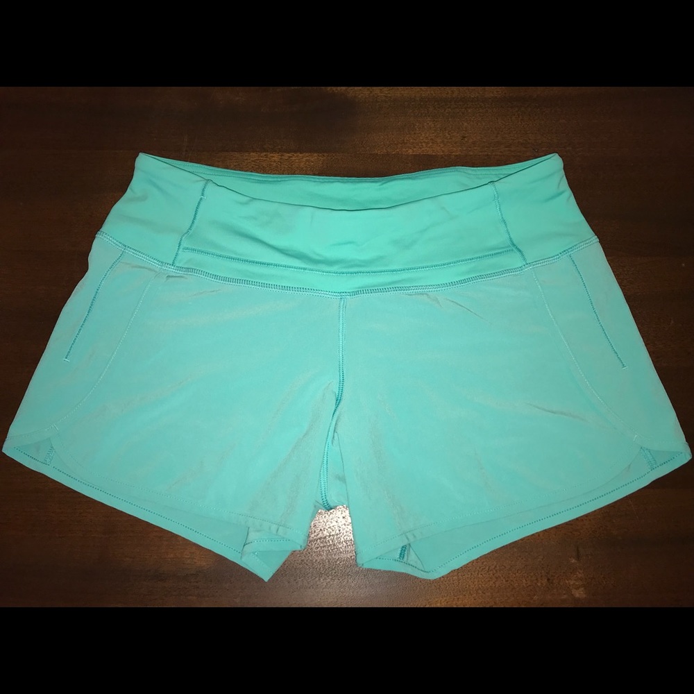 Lululemon Speed Up Short 4” Aqua
